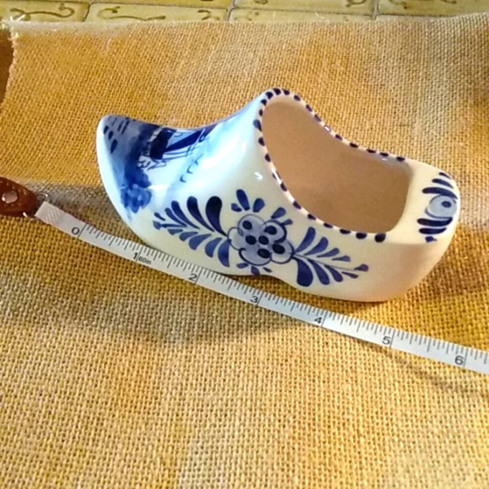 Collectible Dutch porcelain shoe